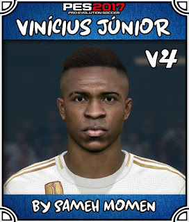 PES 2017 Faces Vinicius Júnior by Sameh Momen