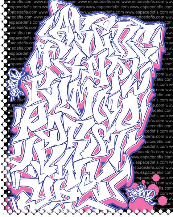 3d graffiti alphabet letters z. Digital 3D Graffiti Alphabet