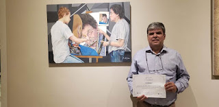 Artista plástico da SOARTE ,Renato Cardoso, recebe prêmio do concurso Cesgranrio