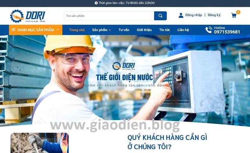 Template blogspot thiết bị điện nước