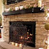 Natural Look Rock Fireplace