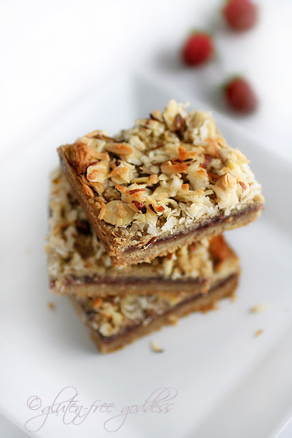 Gluten-Free Raspberry Coconut-Almond Bars