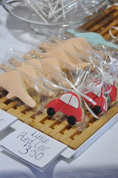 short and sweet car cookies