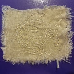 art quilt fish embellishment