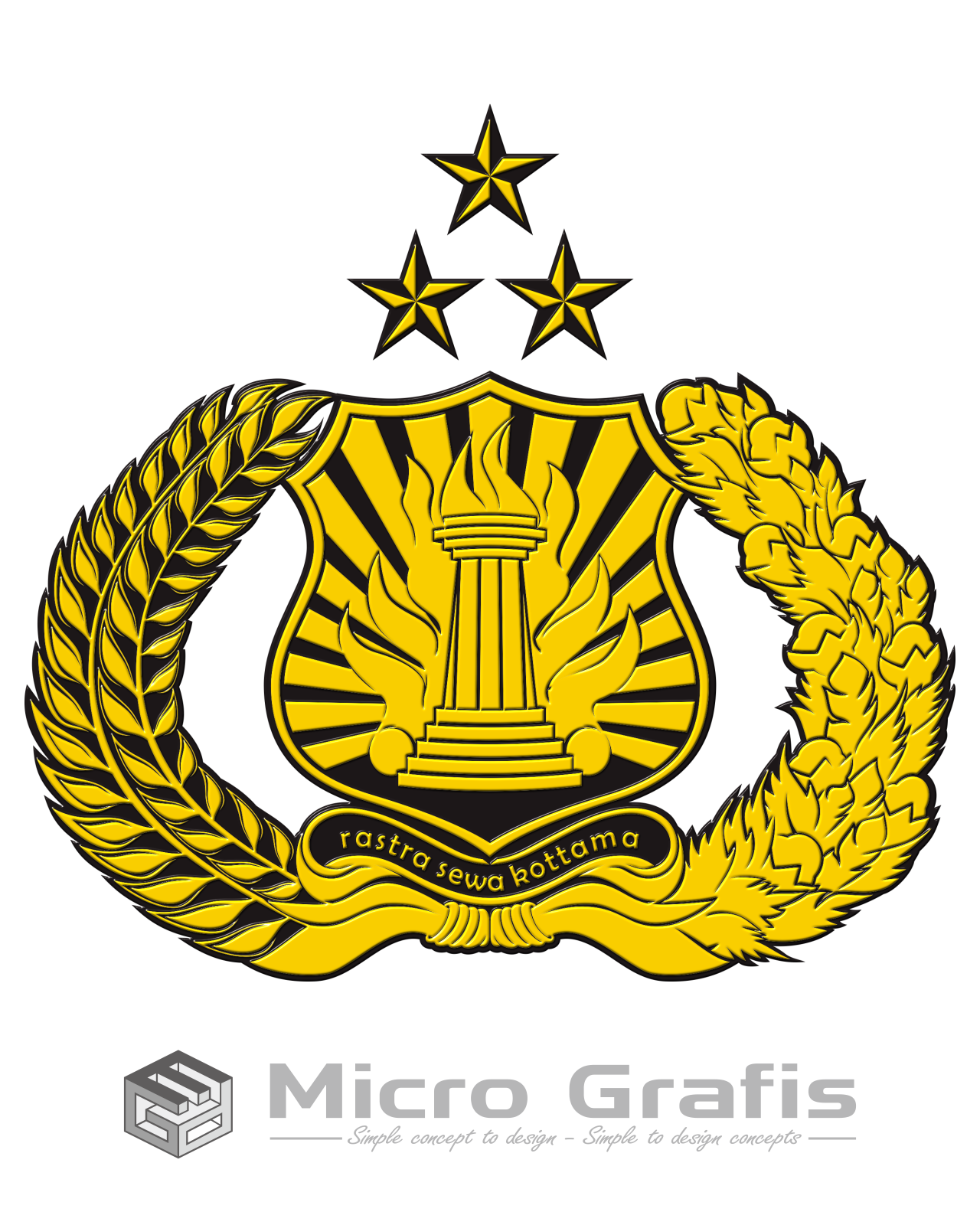 Micro Grafis: LOGO TRIBRATA Format CDR