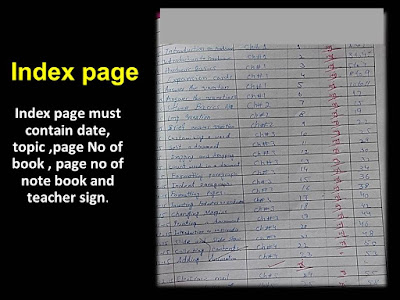 How to write First Page of Students Notebook 