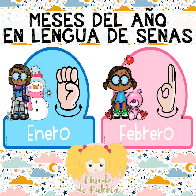 laminas-carteles-meses-año-lengua-señas-mexicana Carteles de meses del año en lengua de señas mexicana