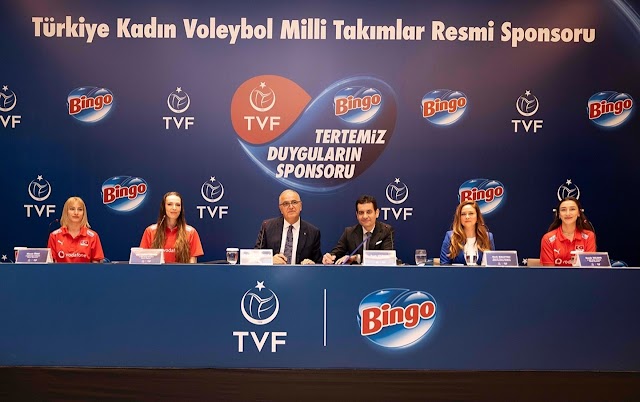 Bingo ký tài trợ chính thức với đội tuyển bóng chuyền nữ Thổ Nhĩ Kỳ