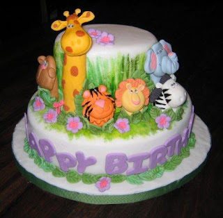 Spongebob Birthday Cakes on Cute Zoo Animals Birthday Cake That Was Designed By Cake Cottage Com