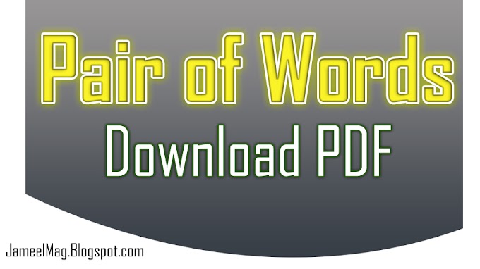 {78} Pair of Words | Pair of Words with Sentences + PDF
