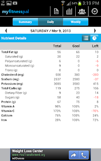 MyFitnessPal Nutrient Details image