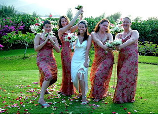 Kauai bridal party, Hanalei Bay Resort, Larry LaSota Kauai Wedding Minister