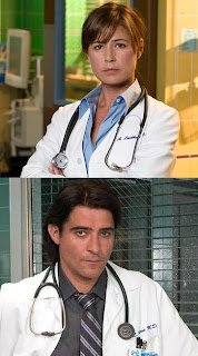 ER - Maura Tierney as Dr. Abby Lockhart and Goran Visnjic as Dr. Luka Kovac