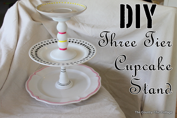Ready to learn how to make your own DIY cupcake stand It is oh so easy