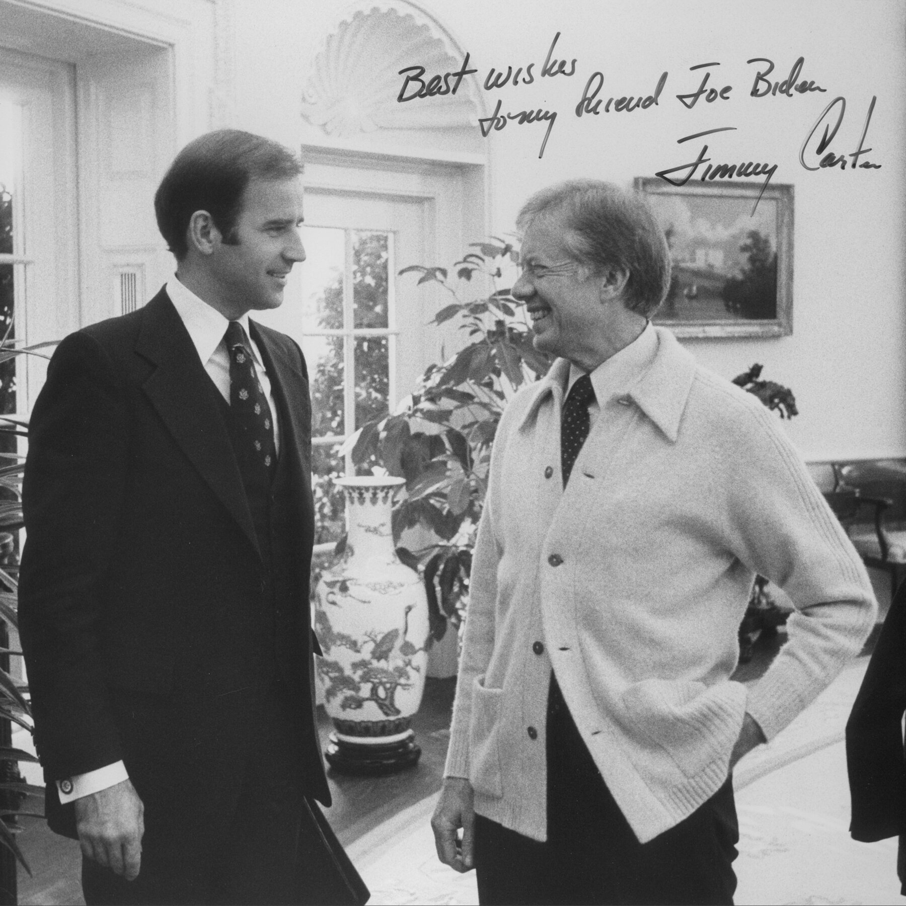 Joe Biden meets with "dear friend", Jimmy Carter, more than sixty (60) years ago