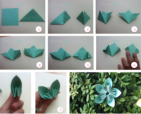DIY flores con pétalos de papel