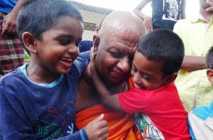 monks looking after 50 children in Dambulla