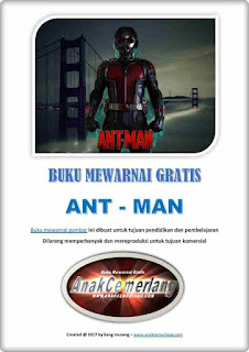 Buku Mewarnai Gratis Ant Man - Anak Cemerlang