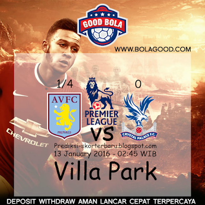 "Agen Bola - Prediksi Skor Aston Villa vs Crystal Palace Posted By : Prediksi-skorterbaru.blogspot.com"