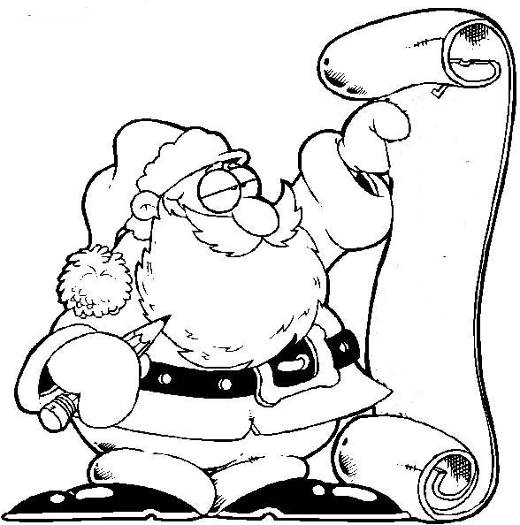 desenho do papai noel