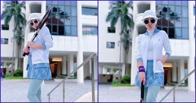 8 Potret Syahrini yang Cuek Saat Disindir Denise Chariesta, Asyik Main Tenis di Singapore dengan Outfit Kece - Nggak Lupa Pakai Kacamata Hitam