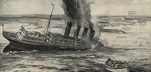 Untergang der Lusitania am 7. Mai 1915