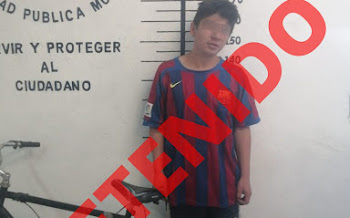 SSC DE SAN PEDRO CHOLULA DETIENE A LADRÓN DE BICICLETA