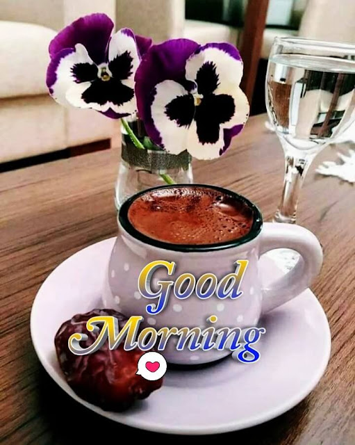 Black Tea With Flower Good Morning Images