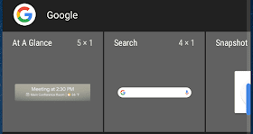 Google 'At a Glance' Widget