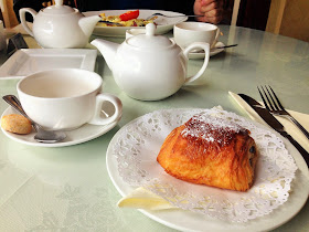 Tea and Pain au Chocolat