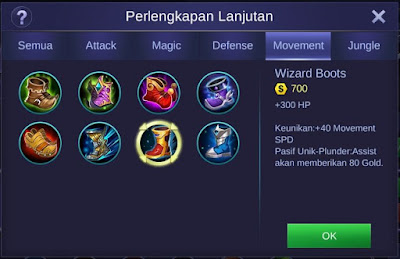 Mobile Legends wizard boots