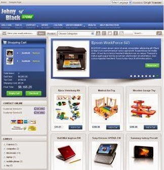 Johny Blackstore Blogger Template