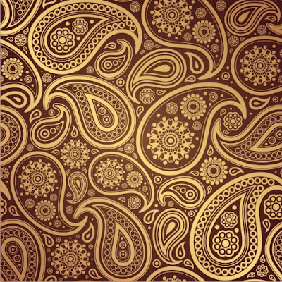 Background Batik Coklat - Desain Kampungan