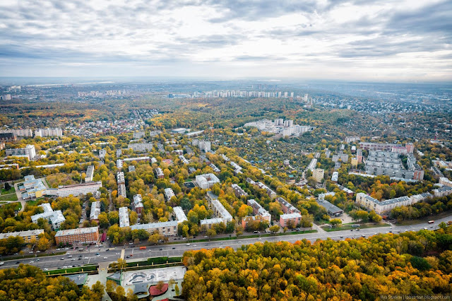 Проспект Гагарина осенью