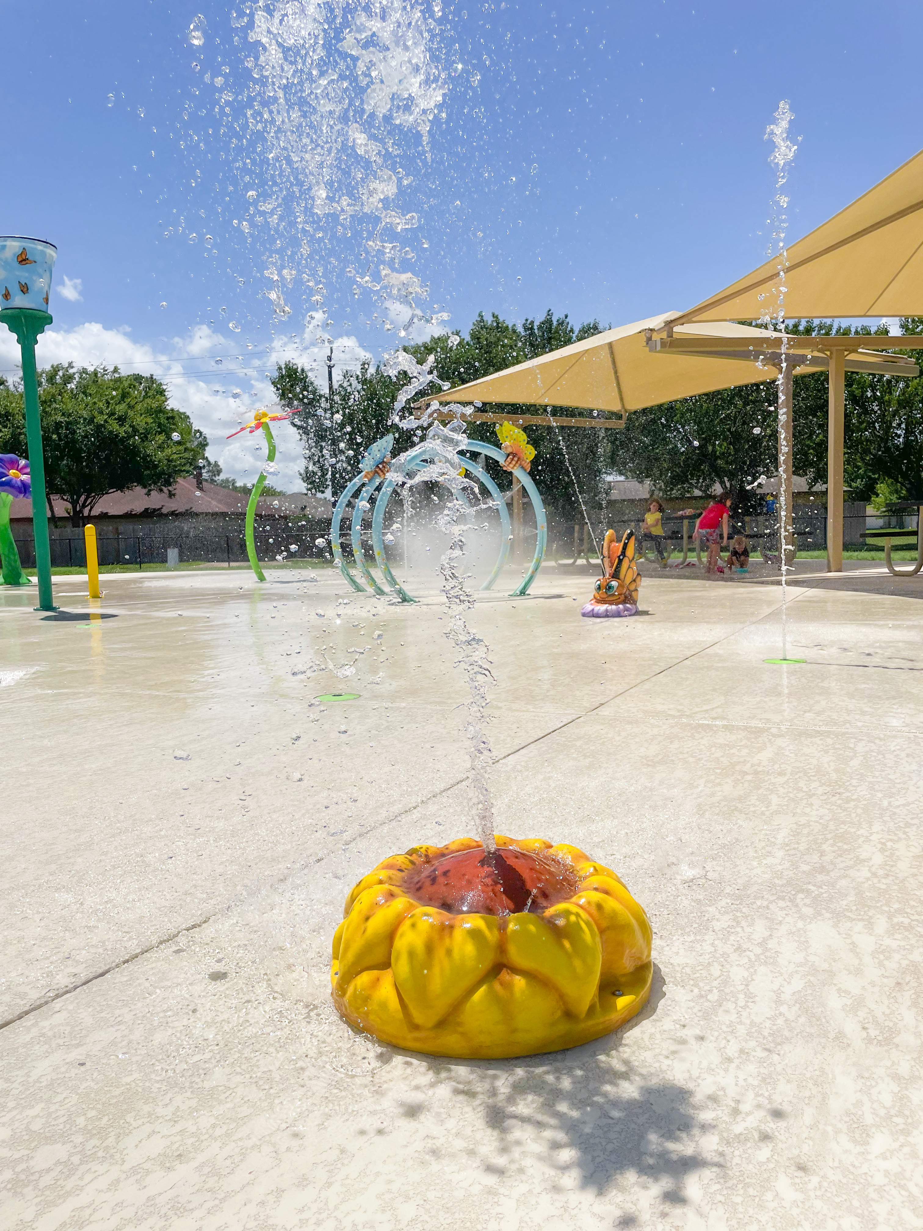 Splash Pad at Monarch Park in La Porte