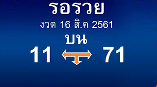 Thailand Lottery Lucky VIP Tips For 01-09-2018