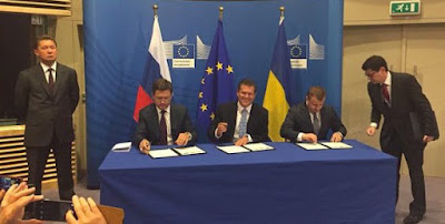 Ukraine, Russia and the EU signed a winter gas deal