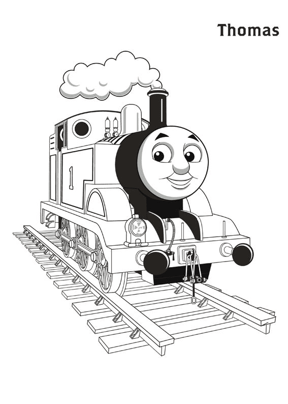 30 Gambar Mewarnai Thomas and Friends Untuk Anak PAUD dan 