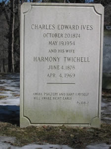 Tombstone of Charles Ives