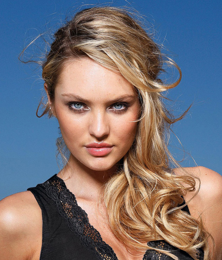 Candice Swanepoel Blonde Hairstyle