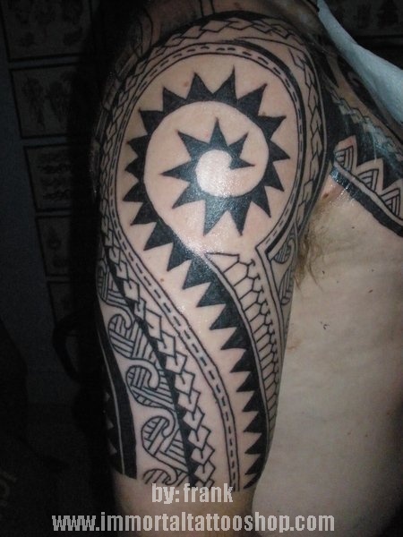 filipino tribal tattoo by frank. german national travel from europe to visit 