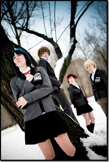 persona: trinity soul cosplay - morimoto kanaru, kanzato shin, kayano megumi, and kanzato jun