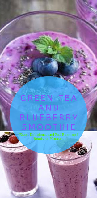 Green Tea and Blueberry Smoothie