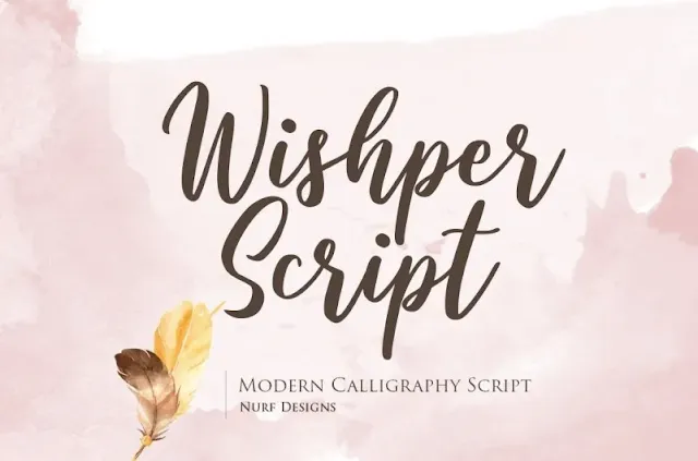 Wishper Modern Script Font