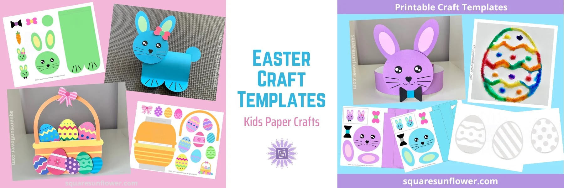 fun easter paper crafts with printable templates for kids spring break activities