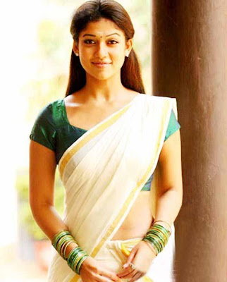 Nayanthara Hot in Kerala Traditional Saree Photos