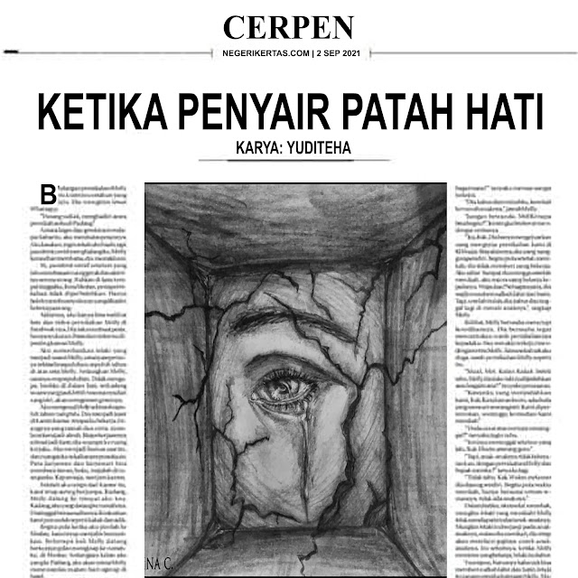 [TERBAIK] Cerpen Yuditeha | Ketika Penyair Patah Hati       