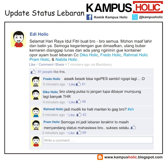 #227 Update Status Lebaran MAHASISWA KOMIK KAMPUS HOLIC