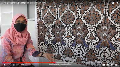 Motif Batik Pisan Bali Modern Kombinasi di Batikdlidir