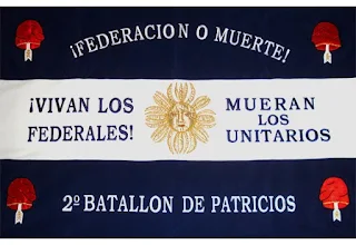 Bandera del 2º batallón de Patricios (1845)